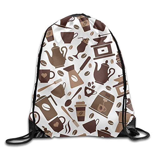 rtuuruyuy Texture Kettle Mug Fork Spoon Print Drawstring Backpack Rucksack Shoulder Bolsos Gym Bolso Sport Bolso rtuuruyuy Texture Kettle Mug Fork Spoon Print Drawstring Backpack Rucksack Shoulder Bolsos Gym Bolso Sport Bolso