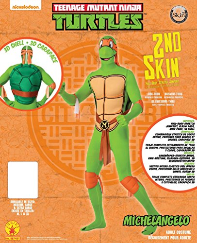 Rubie'S Disfraz Oficial de Las Tortugas Ninja de Miguel Ángel para Adultos, Talla Grande