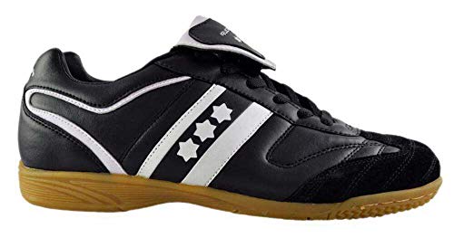 Rucanor Champ-In - Zapatillas unisex (talla 45), color negro y blanco