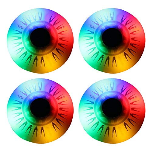 Ruedas de patines en línea, 4 piezas LED Flash intermitente Ruedas de patín Rueda de repuesto 72 mm / 76 mm / 80 mm Rodillo en línea para niños y adolescentes Ruedas de patines en línea, 4 piezas LED Flash intermitente Ruedas de patín Rueda de repuesto 72 mm / 76 mm / 80 mm Rodillo en línea para niños y adolescentes