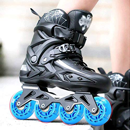 Ruedas para patines de velocidad Ruedas de repuesto de 8 piezas, luces LED para patines en línea, con rodamientos 82A Ruedas para patines en línea de PU para exteriores 64 mm / 70 mm / 72 mm,70 MM