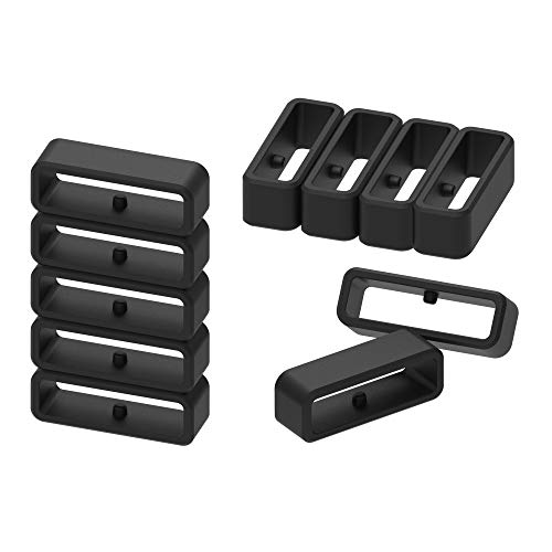 Ruentech - Anillo de sujeción de Repuesto compatible con garmin Fenix 5 Correa de Silicona Cierre Seguro Loop Keeper, Color 10 pcs Ruentech - Anillo de sujeción de Repuesto compatible con garmin Fenix 5 Correa de Silicona Cierre Seguro Loop Keeper, Color 10 pcs