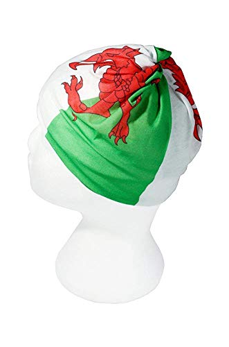Ruffnek Bandera Gales / y Ddraig Goch Multifuncional Calentador de Cuello,Bufanda,Bandana,Diadema
