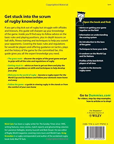 Rugby Union For Dummies Rugby Union For Dummies