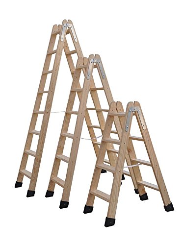 Rugoplast 4 Peldaños Escaleras de Madera
