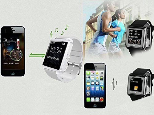 Ruichenxi ® U8 Bluetooth Smart Watch Inteligente Reloj Teléfono Compañero para Android iOS iPhone Samsung Galaxy HTC,Sony (Negro)