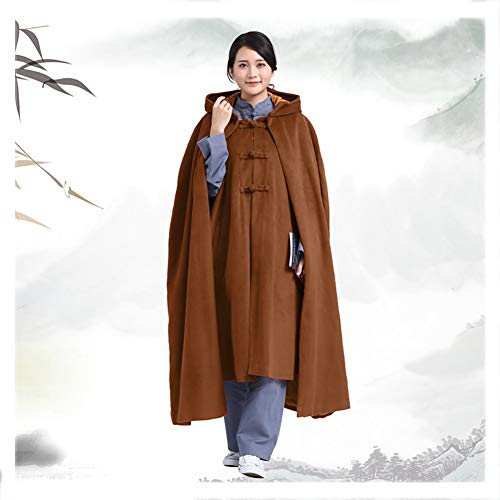 RUIMI Abrigo de Invierno con Capucha En Forro Polar para Meditación,Capa Doble de Felpa para Hombres Y Mujeres Capa de Meditación Capa Gruesa RompevientosCamel-L RUIMI Abrigo de Invierno con Capucha En Forro Polar para Meditación,Capa Doble de Felpa para Hombres Y Mujeres Capa de Meditación Capa Gruesa RompevientosCamel-L