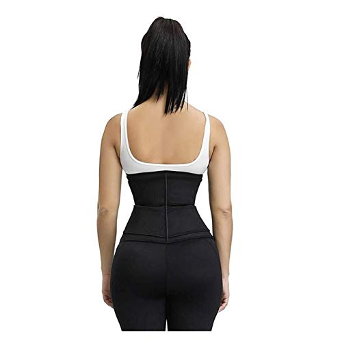 RUIRUI Corsé de cintura para mujer, para pérdida de peso, uso diario, talla grande, cintura posparto recuperación para mujeres (color: negro, tamaño: 2 XL)