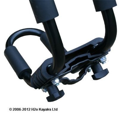 RUK Heavy Duty J Bars Kayak Car Roof Carriers Pair includes Straps RUK Heavy Duty J Bars Kayak Car Roof Carriers Pair includes Straps