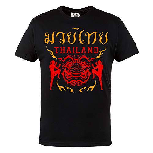 Rule Out Hombre Artes Marciales Camiseta. Thailand Muay Thai. Casual Wear (Taille Xxlarge)