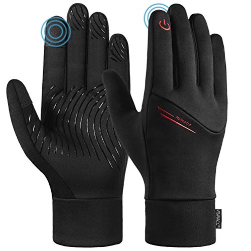 RUNACC Guante de Otoño Invierno Ciclismo Bicicleta Correr Aire Libre Guantes Calientes para Hombres y Mujeres