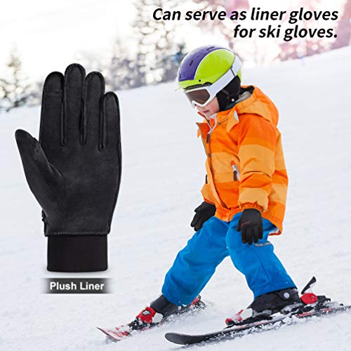 RUNACC Guantes Invierno Niños Niña con Pantalla Táctil Antideslizantes de Correr Ciclismo Deportivos Guantes