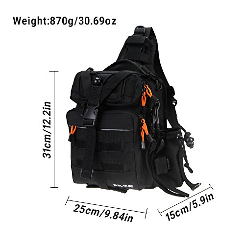RUNATURE Sling Mochila Molle Tactical Militar de Hombre Mochilas Táctica Combate Militares Ligera Impermeable Bolsa Tactico Deportiva de Hombro Pecho Bandolera RUNATURE Sling Mochila Molle Tactical Militar de Hombre Mochilas Táctica Combate Militares Ligera Impermeable Bolsa Tactico Deportiva de Hombro Pecho Bandolera