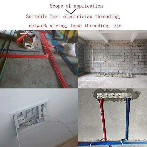RUNCCI-YUN 15m Guia Pasacables, Kit de Enhebrado de Cables, Electricistas Alambre Threading Dispositivo, Enhebrador de Alambre Electrico RUNCCI-YUN 15m Guia Pasacables, Kit de Enhebrado de Cables, Electricistas Alambre Threading Dispositivo, Enhebrador de Alambre Electrico