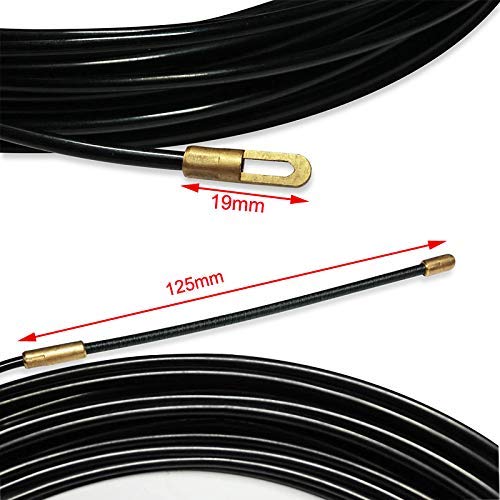 RUNCCI-YUN 15m Guia Pasacables, Kit de Enhebrado de Cables, Electricistas Alambre Threading Dispositivo, Enhebrador de Alambre Electrico RUNCCI-YUN 15m Guia Pasacables, Kit de Enhebrado de Cables, Electricistas Alambre Threading Dispositivo, Enhebrador de Alambre Electrico