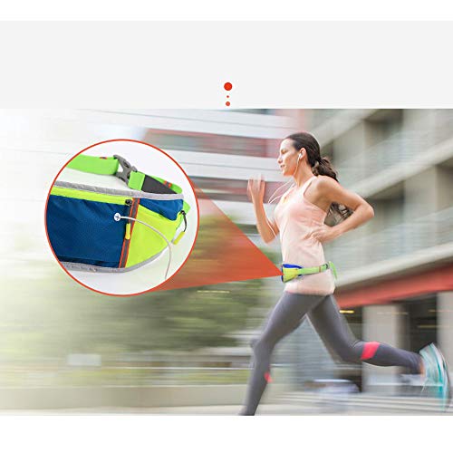 Running Belt Fitness Belt Riñonera con Cinturón Elástico Ajustable para Hombres Mujeres Runners Gym Workout Ejercicio Ciclismo Caminando Trotar Green