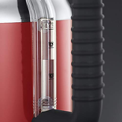 Russell Hobbs Retro - Hervidor de Agua Eléctrico (1,7 litros, Acero Inoxidable, 2400 W, Rojo) - ref. 21670-70 Russell Hobbs Retro - Hervidor de Agua Eléctrico (1,7 litros, Acero Inoxidable, 2400 W, Rojo) - ref. 21670-70