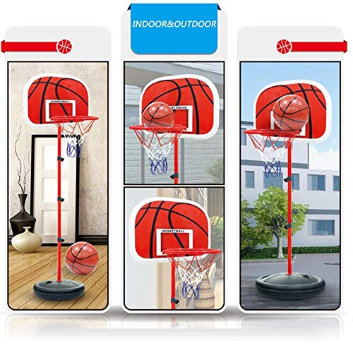 Ruyu 170cm de Altura de Baloncesto aro de Baloncesto Estante Juguete de niño de formación de Ejercicio Accesorios for niños desplazables 2 Pelotas de Baloncesto (Color : 1.2m)