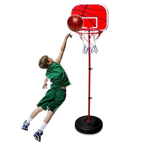 Ruyu 170cm de Altura de Baloncesto aro de Baloncesto Estante Juguete de niño de formación de Ejercicio Accesorios for niños desplazables 2 Pelotas de Baloncesto (Color : 1.2m)
