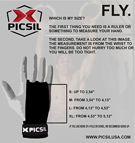 RX 2H Grips. Fly Whit PicSil en dominadas. RX es la nueva línea de Grips diseñado para una mayor resistencia, durabilidad y máxima protección para las manos, S