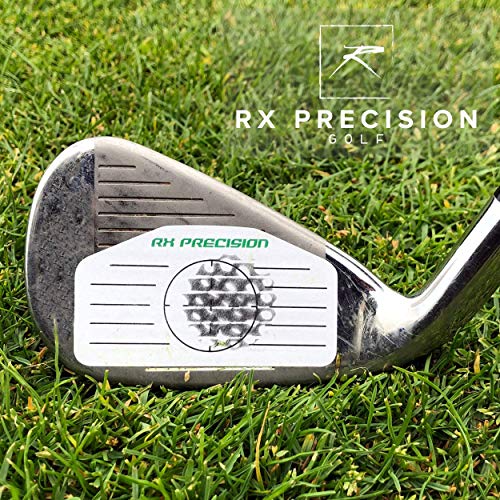 RX PRECISION - Cinta de impacto de hierro y driver de golf - 250 etiquetas/etiquetas 125x hierro/125x driver/holzer - Para LH & RH - facetape - Análisis de punto dulce - Entrenador de swing