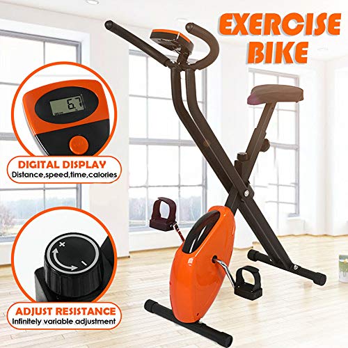 RXRENXIA F-Bike 150/200B Bicicleta Estática,Bicicleta Elíptica,Generador De Energía Integrado, Entrenador Elíptico con Consola Y Soporte para Tablet,Plegable,Unisex