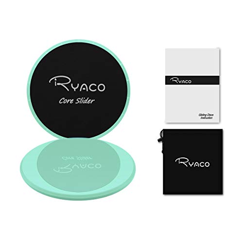 Ryaco 2X Discos Deslizantes para Fitness Abdominales con Bolsa de Transporte –Discos Doble Cara Deslizantes para Hogar, Yoga, Fitness, Pilates, Ejercicios de Cuerpo – Moquetas y Solería (Menta Verde) Ryaco 2X Discos Deslizantes para Fitness Abdominales con Bolsa de Transporte –Discos Doble Cara Deslizantes para Hogar, Yoga, Fitness, Pilates, Ejercicios de Cuerpo – Moquetas y Solería (Menta Verde)