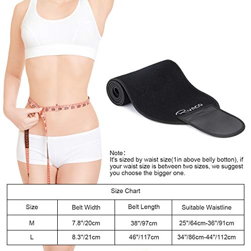 Ryaco Faja Reductora Adelgazante, Abdominal Cintura Adelgazante para Hombre y Mujer Adjustable Faja Lumbar de Trabajo Deportiva Acelerar la Pérdida de Peso, la Quema de Grasas, Efecto Sauna (M)