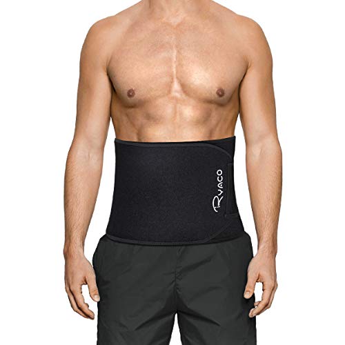 Ryaco Faja Reductora Adelgazante, Abdominal Cintura Adelgazante para Hombre y Mujer Adjustable Faja Lumbar de Trabajo Deportiva Acelerar la Pérdida de Peso, la Quema de Grasas, Efecto Sauna (M)