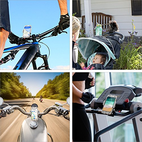 Ryaco Soporte de Móvil Deportiva para Bicicletas y Motos, Anti Vibración Soporte Móvil Bicicleta Universal con 360 Rotación para iPhone, Samsung Galaxy, LG, HTC, Motorola, GPS y Otros Dispositivos Ryaco Soporte de Móvil Deportiva para Bicicletas y Motos, Anti Vibración Soporte Móvil Bicicleta Universal con 360 Rotación para iPhone, Samsung Galaxy, LG, HTC, Motorola, GPS y Otros Dispositivos