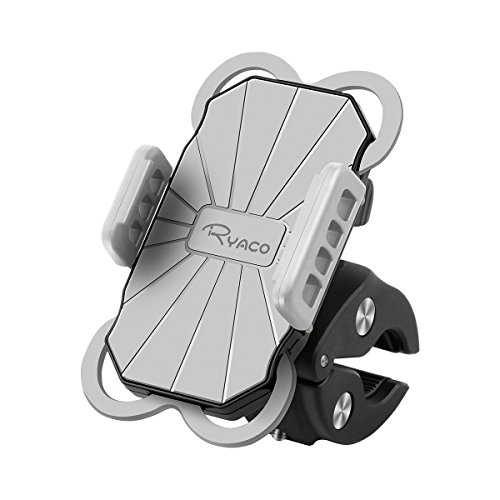 Ryaco Soporte de Móvil Deportiva para Bicicletas y Motos, Anti Vibración Soporte Móvil Bicicleta Universal con 360 Rotación para iPhone, Samsung Galaxy, LG, HTC, Motorola, GPS y Otros Dispositivos Ryaco Soporte de Móvil Deportiva para Bicicletas y Motos, Anti Vibración Soporte Móvil Bicicleta Universal con 360 Rotación para iPhone, Samsung Galaxy, LG, HTC, Motorola, GPS y Otros Dispositivos