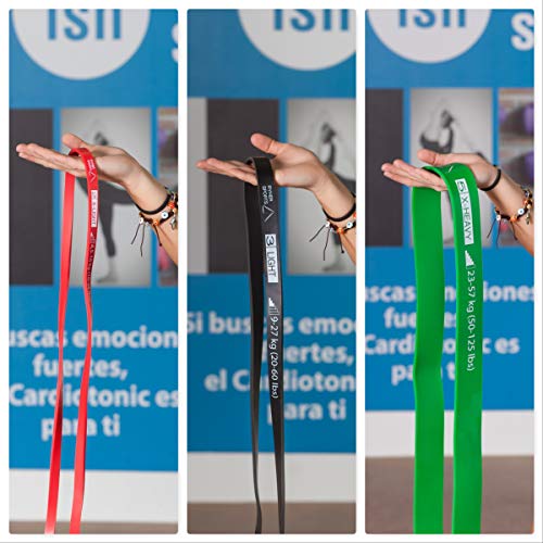Ryher Banda elástica de Resistencia para dominadas - Banda de Ejercicios para Fitness, Crossfit, Asistente para pullups o Levantamiento de Pesas (Set de 3 Bandas - Roja, Negra y Verde) Ryher Banda elástica de Resistencia para dominadas - Banda de Ejercicios para Fitness, Crossfit, Asistente para pullups o Levantamiento de Pesas (Set de 3 Bandas - Roja, Negra y Verde)