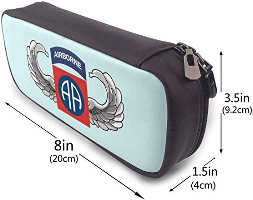 S Army 82nd Airborne Jump Wings Pencil Case Pen Bag Pouch Holder Makeup Bag for School Office College