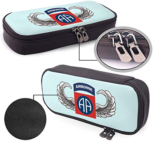 S Army 82nd Airborne Jump Wings Pencil Case Pen Bag Pouch Holder Makeup Bag for School Office College