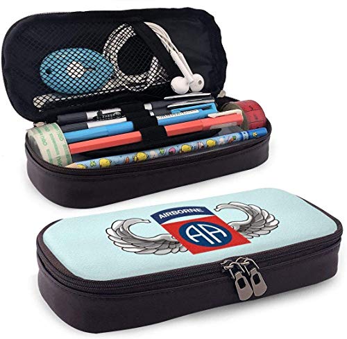 S Army 82nd Airborne Jump Wings Pencil Case Pen Bag Pouch Holder Makeup Bag for School Office College