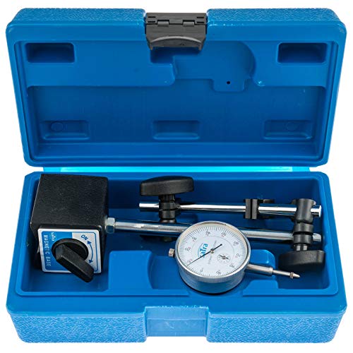 S-MAHO2 - Juego de soporte magnético con base magnética y reloj comparador, resolución 0-10 mm 0,01 mm S-MAHO2 - Juego de soporte magnético con base magnética y reloj comparador, resolución 0-10 mm 0,01 mm