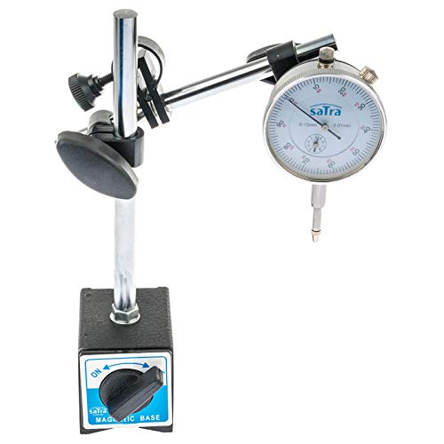 S-MAHO2 - Juego de soporte magnético con base magnética y reloj comparador, resolución 0-10 mm 0,01 mm S-MAHO2 - Juego de soporte magnético con base magnética y reloj comparador, resolución 0-10 mm 0,01 mm