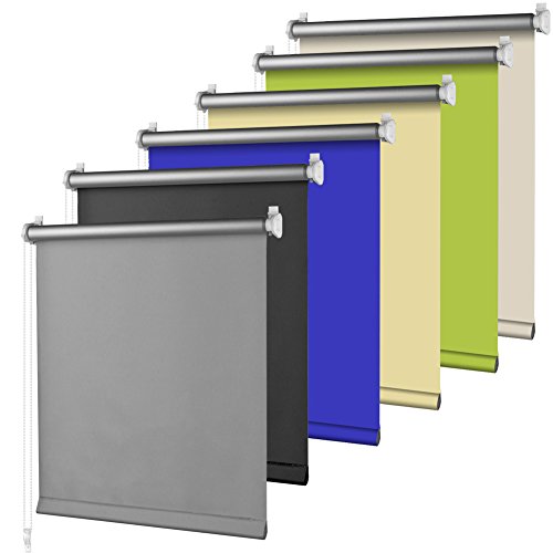 S SIENOC Klemmfix - Estor Opaco para Ventana Estor Enrollable/Thermo – Estor de Opaco Blackout Blind Silver Coating Opaque Protección de Pantalla para Ventanas y Puertas S SIENOC Klemmfix - Estor Opaco para Ventana Estor Enrollable/Thermo – Estor de Opaco Blackout Blind Silver Coating Opaque Protección de Pantalla para Ventanas y Puertas