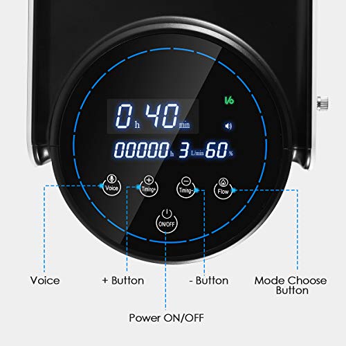 S SMAUTOP Concentrador de oxígeno, 1-7L / min Máquina de oxígeno Purificador de aire para el hogar 93% de alta pureza para el hogar S SMAUTOP Concentrador de oxígeno, 1-7L / min Máquina de oxígeno Purificador de aire para el hogar 93% de alta pureza para el hogar