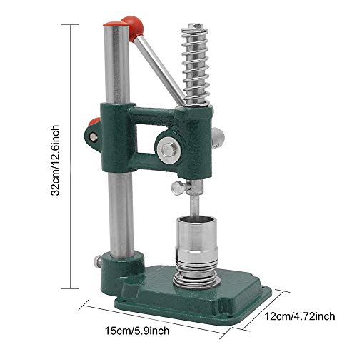 S SMAUTOP Máquina de Fabricación de Botones de Cubierta de Tela Hecha a Mano Herramienta de Bricolaje Insignia que Hace la Máquina con 3 Moldes (Φ18 / 25 / 30mm) Botones de 300 Piezas