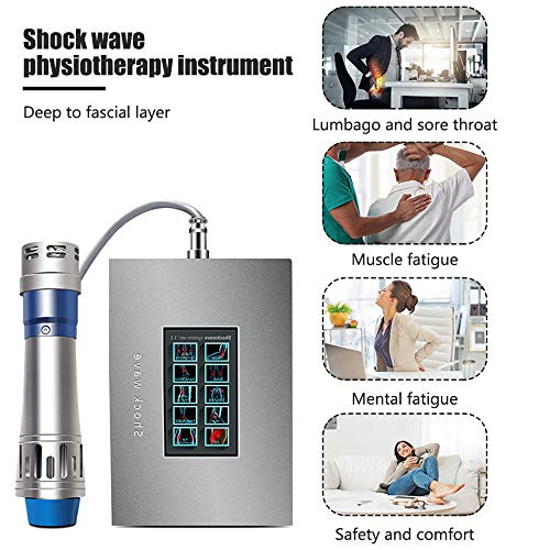 S SMAUTOP Máquina de masaje muscular de tejido profundo con Mochila y Caja, ED Máquina de terapia de ondas de choque extracorpórea electromagnética con 6 cabezales para el alivio del dolor crónico S SMAUTOP Máquina de masaje muscular de tejido profundo con Mochila y Caja, ED Máquina de terapia de ondas de choque extracorpórea electromagnética con 6 cabezales para el alivio del dolor crónico