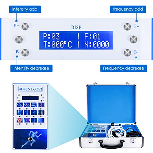 S SMAUTOP Máquina de Terapia de Ondas de Choque Multifuncional Onda de Sonido Vibrante Máquina de Fisioterapia para Masajeador Muscular Corporal para Alivio del Dolor, Dolor Muscular y Articular (CE)