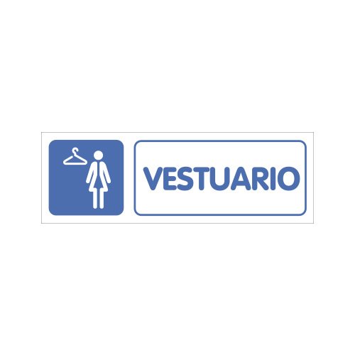 S21 Señalización PLA051.GN Señal de vestuario femenino, Multicolor S21 Señalización PLA051.GN Señal de vestuario femenino, Multicolor