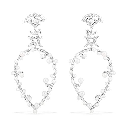 S925 plata de ley micro incrustaciones de diamantes de cristal Una versión casera pendientes de perlas en forma de pera temperamento diosa mujer-plata_925 plata S925 plata de ley micro incrustaciones de diamantes de cristal Una versión casera pendientes de perlas en forma de pera temperamento diosa mujer-plata_925 plata