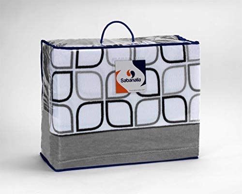 SABANALIA Juego de sábanas de coralina Spring - Gris, Cama 150 SABANALIA Juego de sábanas de coralina Spring - Gris, Cama 150