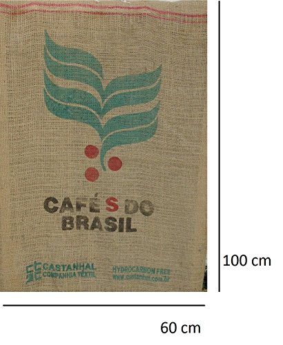 SABOREATE Y CAFE THE FLAVOUR SHOP Tela de Saco de Café de Origen Brasil Reutilizado para Tapizar de Yute Arpillera 100% Natural (70 cm x 1 metro) SABOREATE Y CAFE THE FLAVOUR SHOP Tela de Saco de Café de Origen Brasil Reutilizado para Tapizar de Yute Arpillera 100% Natural (70 cm x 1 metro)