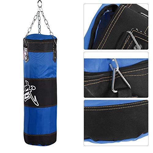 Saco de arena de boxeo Saco de arena pesado Sacos de arena con cadena de hierro y gancho de expansión para vendas de manos Kickboxing Muay Thai Training Fitness(80cm) Saco de arena de boxeo Saco de arena pesado Sacos de arena con cadena de hierro y gancho de expansión para vendas de manos Kickboxing Muay Thai Training Fitness(80cm)