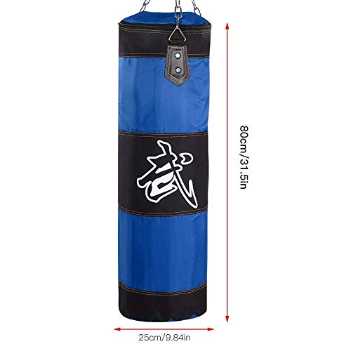 Saco de arena de boxeo Saco de arena pesado Sacos de arena con cadena de hierro y gancho de expansión para vendas de manos Kickboxing Muay Thai Training Fitness(80cm) Saco de arena de boxeo Saco de arena pesado Sacos de arena con cadena de hierro y gancho de expansión para vendas de manos Kickboxing Muay Thai Training Fitness(80cm)