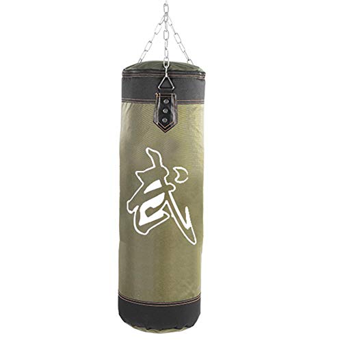 Saco de arena vacío, gancho de boxeo de entrenamiento vacío Saco de arena Kick Fight Saco de arena de saco de boxeo Saco de arena(verde 120cm)