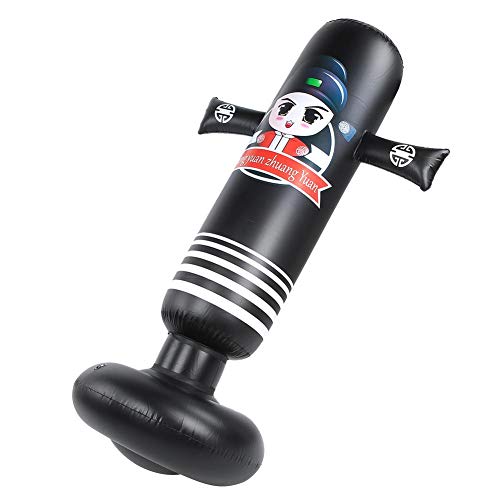 Saco de Boxeo Independiente, Saco de Arena de Boxeo Inflable, Entrenamiento de Alivio de Presión Para Adultos, Entrenamiento de Fitness(Black) Saco de Boxeo Independiente, Saco de Arena de Boxeo Inflable, Entrenamiento de Alivio de Presión Para Adultos, Entrenamiento de Fitness(Black)